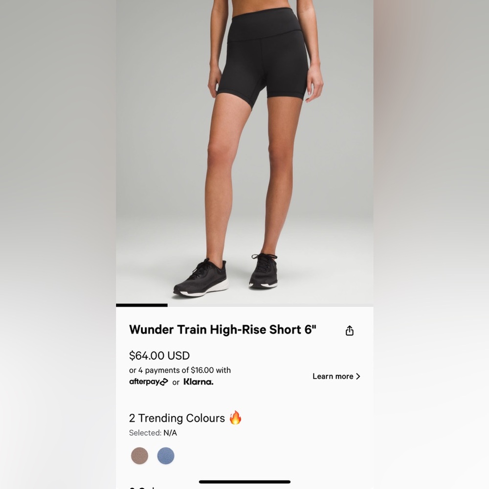 Black lululemon shorts
